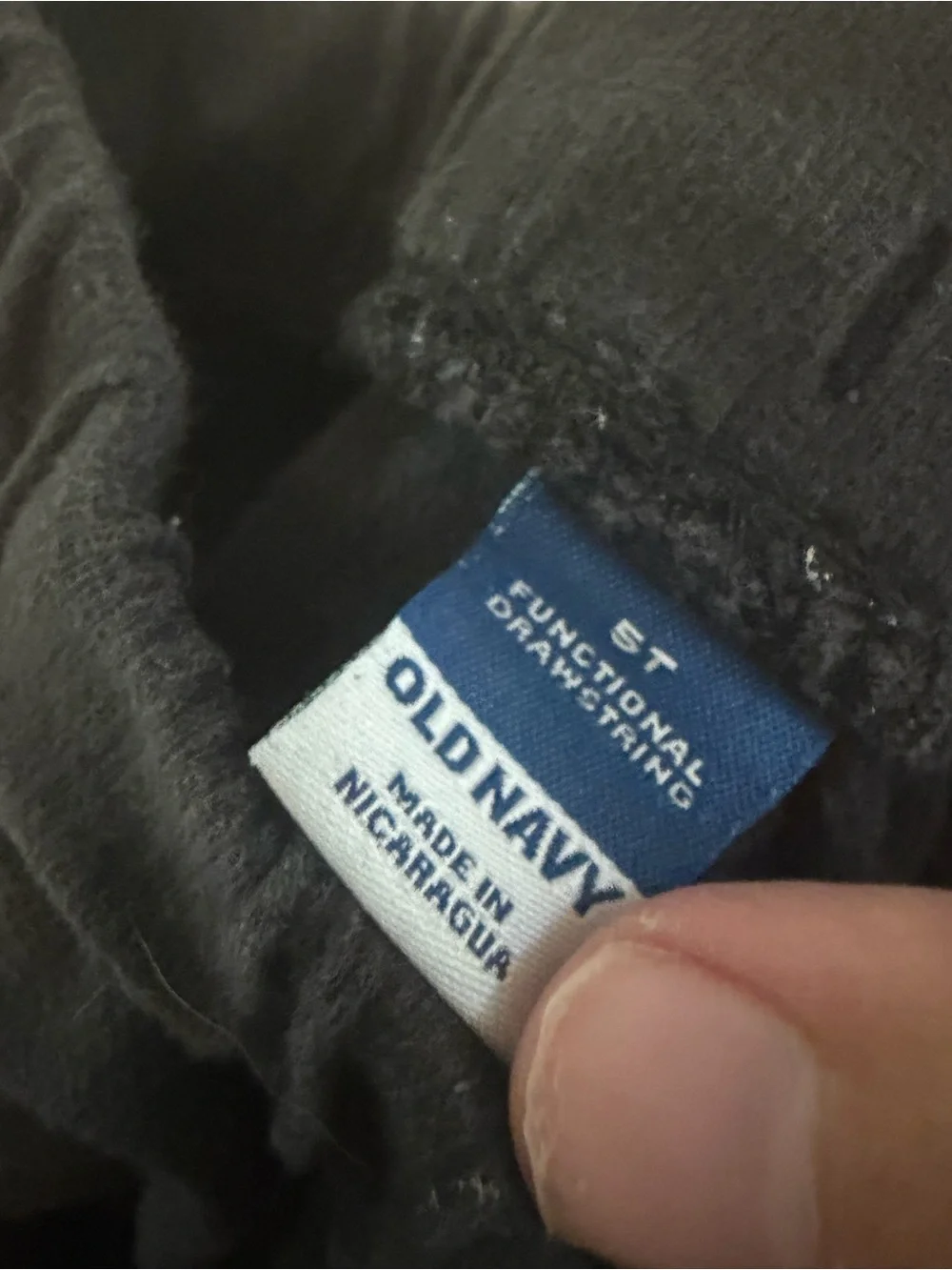 Old Navy 5T Jogger Sweatpants Bundle Black Navy Cotton Drawstring Boys